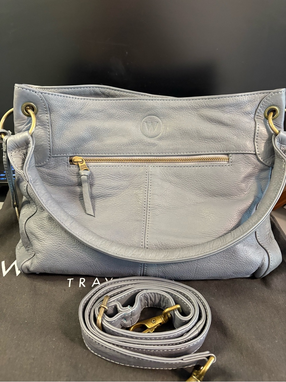 Wanderers Travel Co The Toulouse Shoulder Bag in Slate